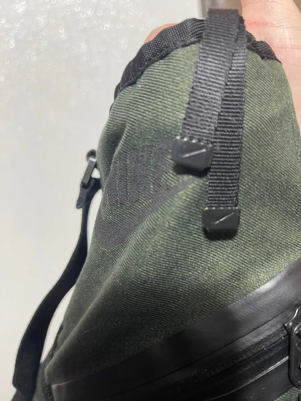 2/$40 Nike Olive Green Messenger Tote with Black Straps - Picture 9 of 10